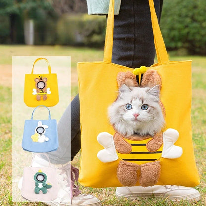 Cute Pet Canvas Travel Bag