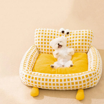 Pet Sofa Bed + Blanket