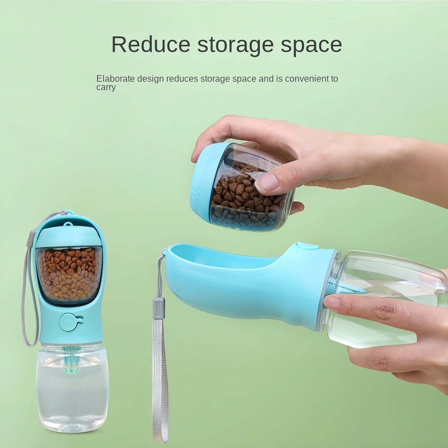 Portable Pet Food + Water Bottle