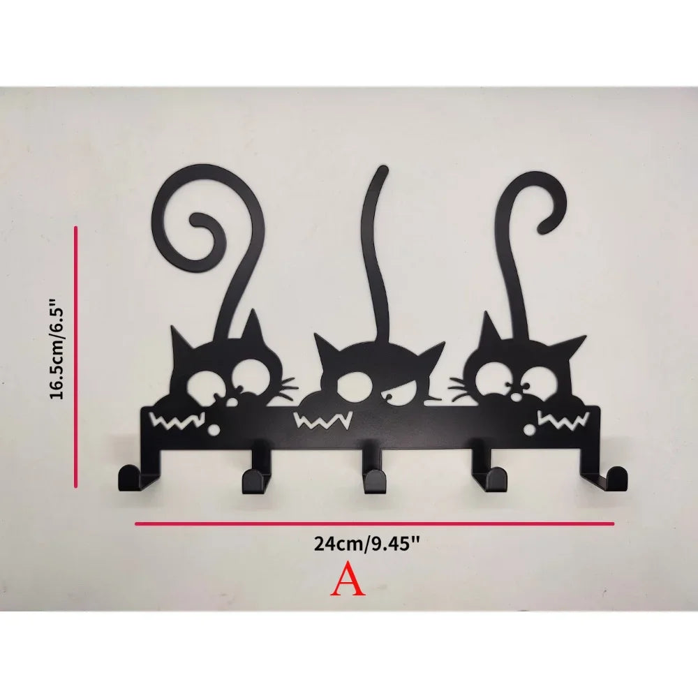 Cat Themed Key Rack