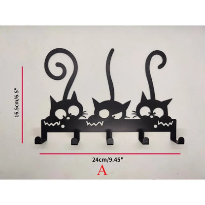 Cat Themed Key Rack