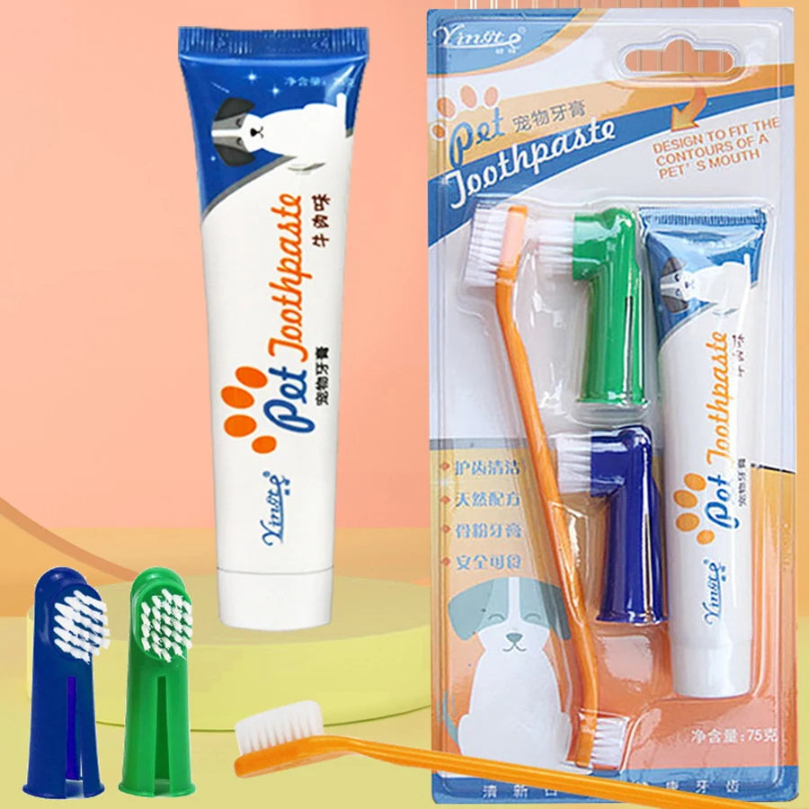 Pet toothbrush + toothpaste Bundle