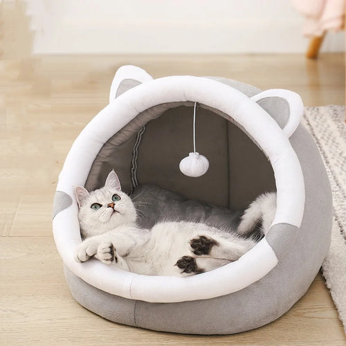 Cat Cave Bed w/ Toy