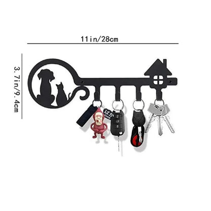 Cat Themed Key Rack