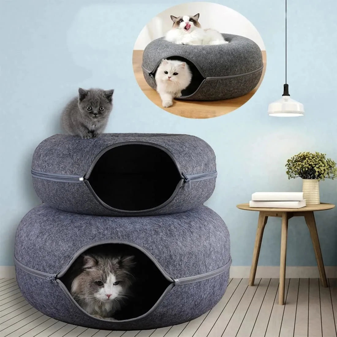 Cat Donut Tunnel Bed