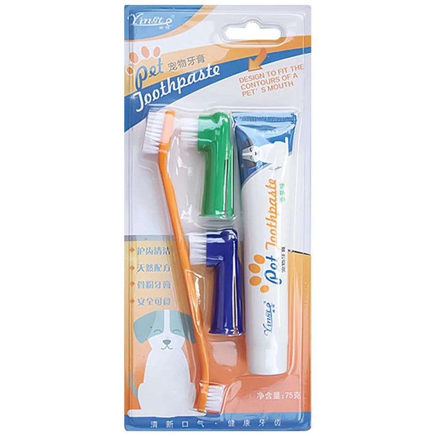 Pet toothbrush + toothpaste Bundle