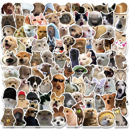 Cute Dogs / Cats MEME Stickers