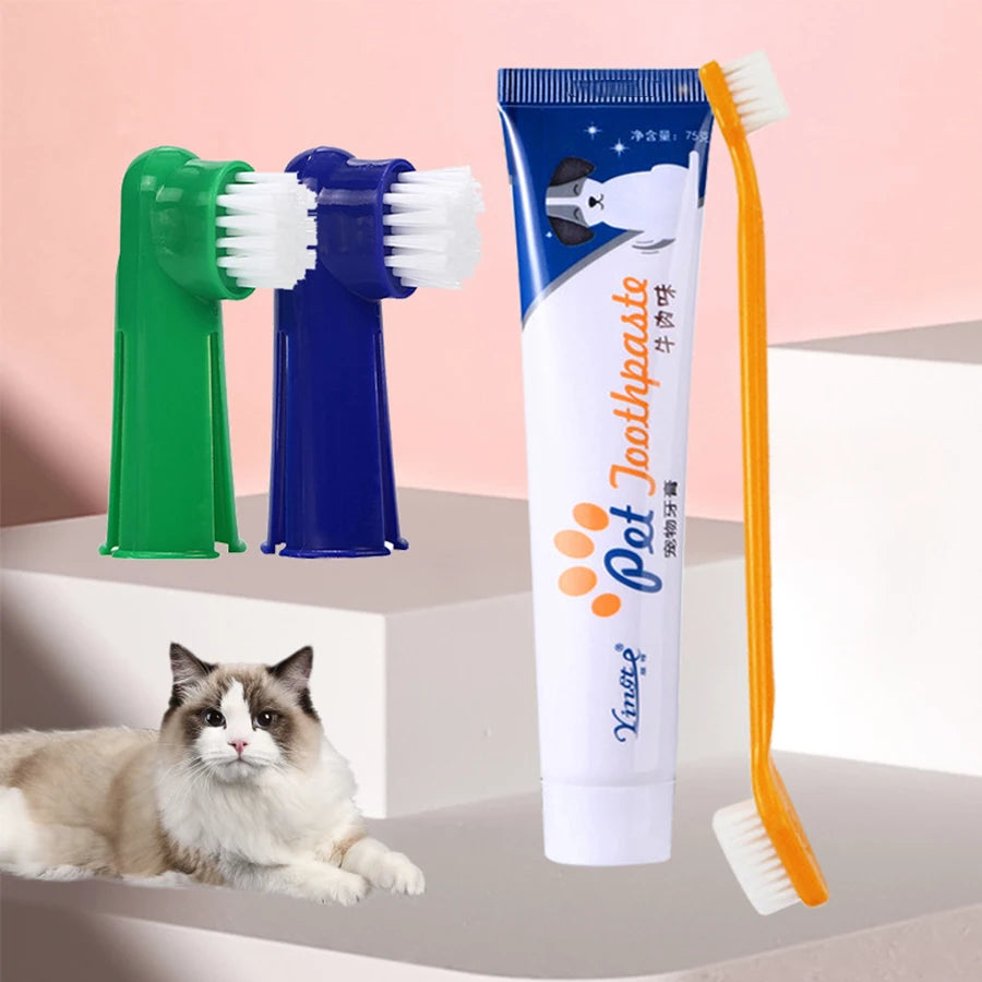 Pet toothbrush + toothpaste Bundle