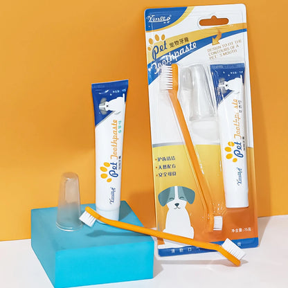 Pet toothbrush + toothpaste Bundle