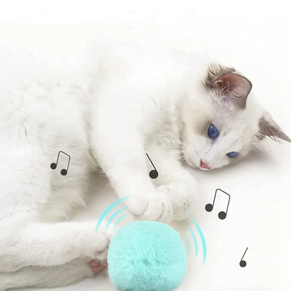 Cat Ball Toy - Interactive Smart Electric Plush