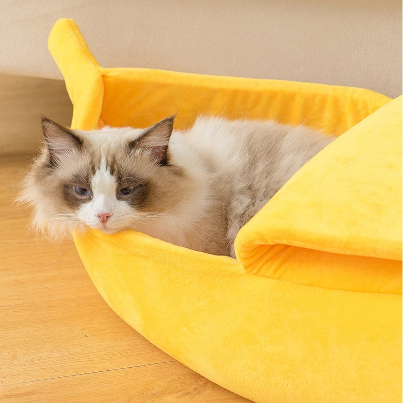 Banana Cave Bed for Cats