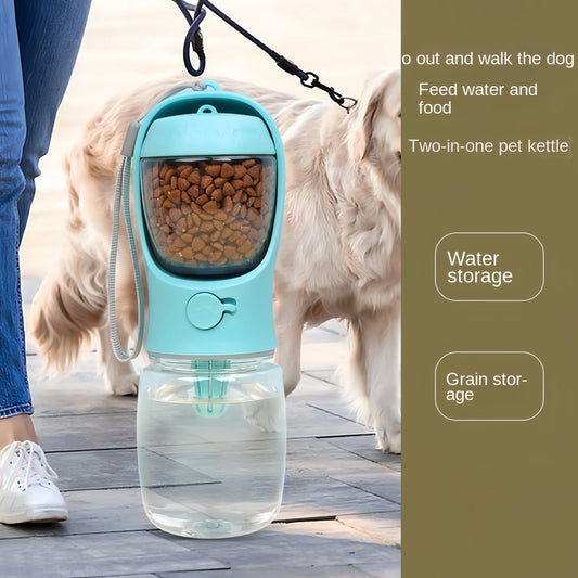 Portable Pet Food + Water Bottle