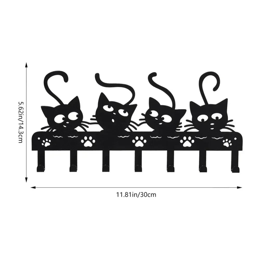 Cat Themed Key Rack